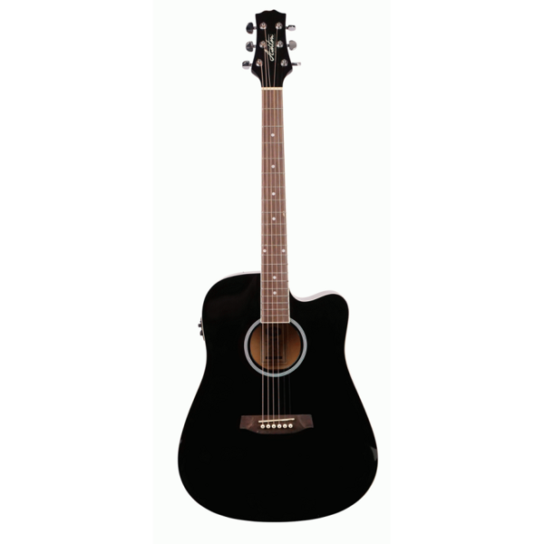 Гитара ASHTON D20SCEQBK DREADNOUGHT SOLID TOP AND EQ